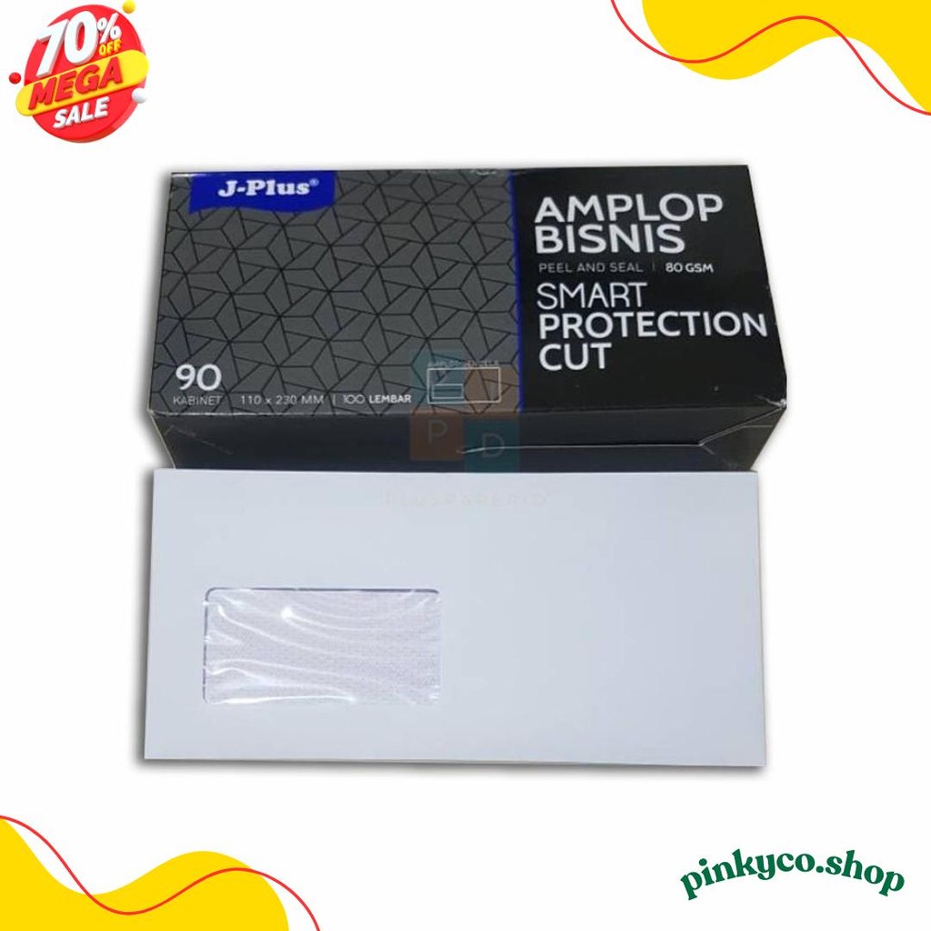 

Jplus - Amplop Putih Jendela Kiri No.90 Biru - Pack Diskon Setengah Harga