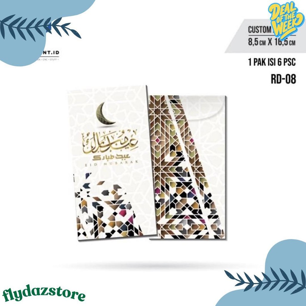 

Amplop Thr Lebaran / Amplop Lebaran Idul Fitri Isi 6 Pcs / Amplop Ukuran 16X8 Cm Diskon
