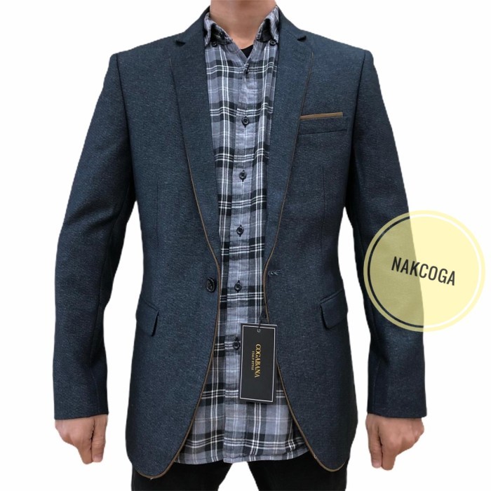 blazer pria casual jas pria semi formal bahan wool import berkwalitas