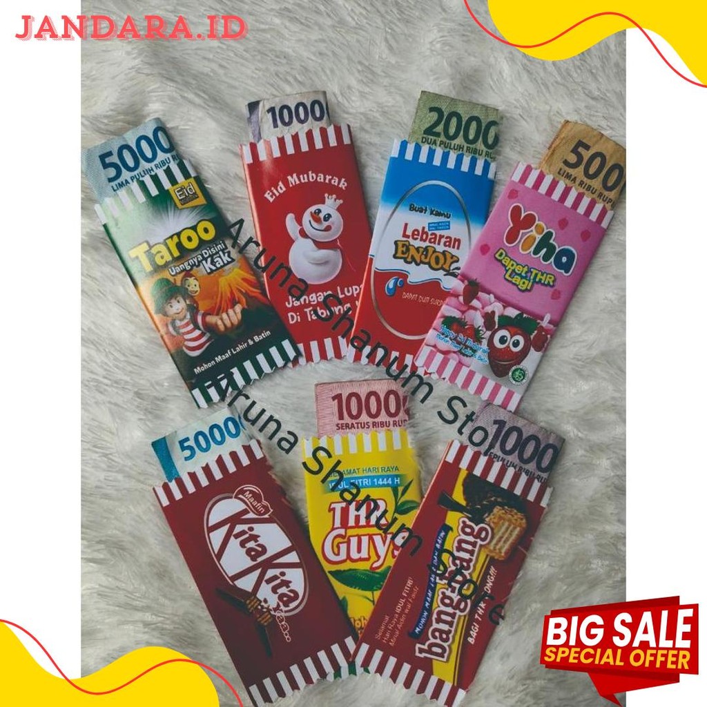 

Grosir 100 Pcs Amplop Lebaran Motif Permen Diskon Setengah Harga