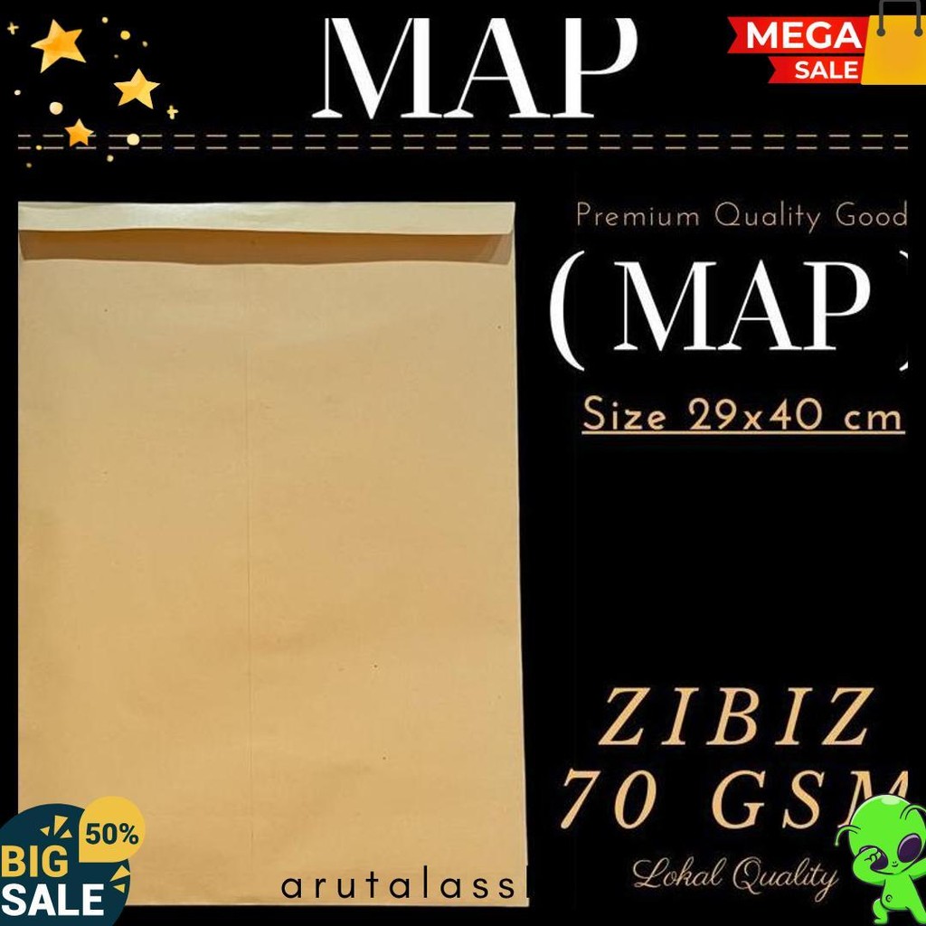 

Amplop Coklat Map ( 29X40Cm ) Diskon
