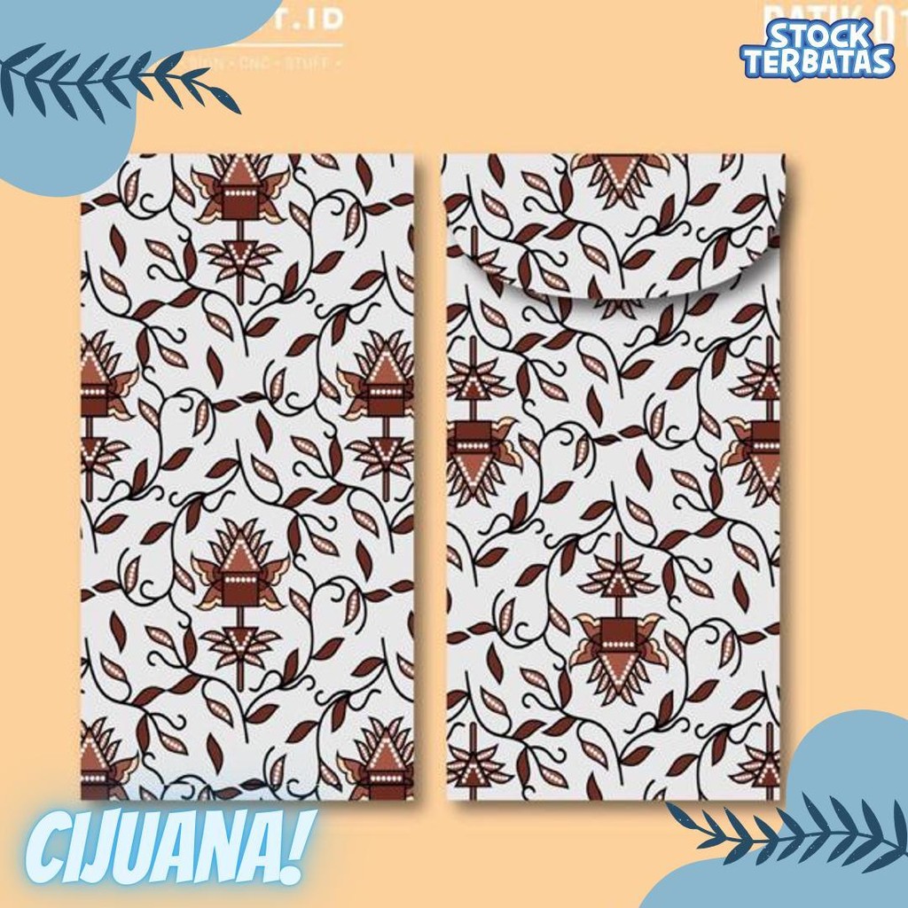 

6 Pcs Angpao Wedding Amplop Kondangan Motif Batik Angpao Panjang Amplop Uang Terlaris! Produk Ini Banyak Dicari