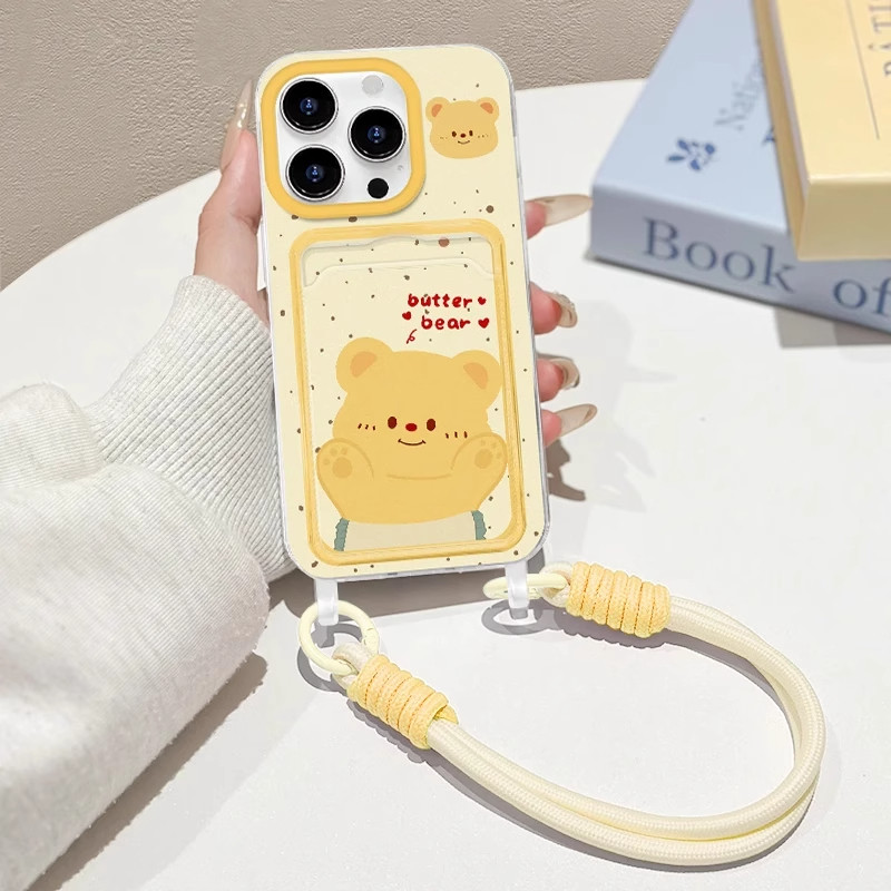 Cinta Beruang Luxury Tali Case Redmi 13C 14C Note 14 4G 5G 13 Pro Plus 4G 5G A1 A2 10 5G 12C 10C 12 