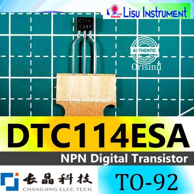 Diskon (5) DTC114ESA NPN Digital Transistor C114 TO-92 Changjiang Electronics Tech (CJ) ORIGINAL lis