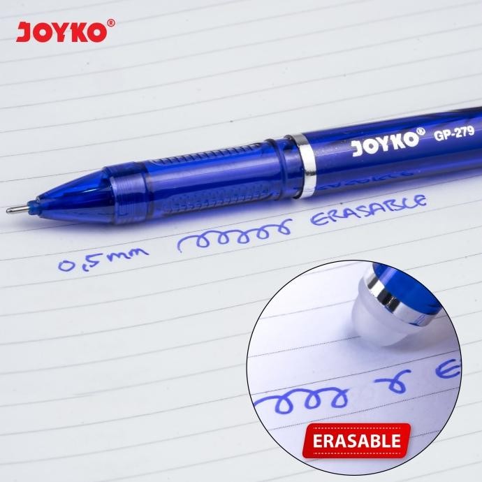 

JOYKO ERASABLE GEL PEN HITAM BIRU PULPEN BISA DIHAPUS GP-279 [12PCS]