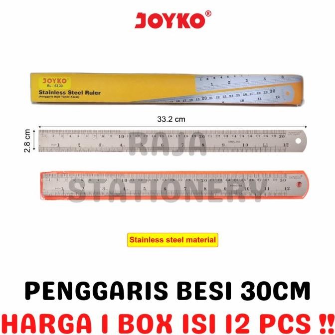 

JOYKO STAINLESS RULER 30CM PENGGARIS BESI JOYKO 30CM RL-ST30 [12PCS]