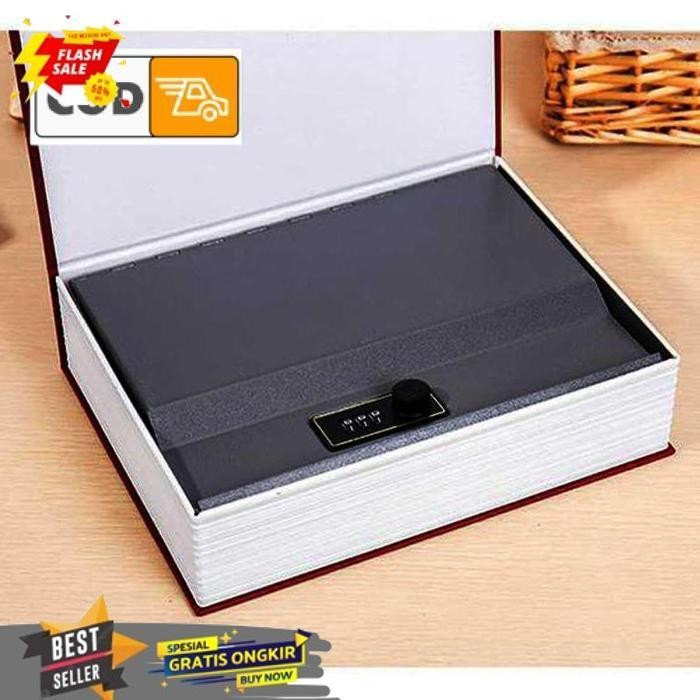 TERBAIK BRANKAS BUKU KAMUS KUNCI PASSWORD KOTAK UANG EMAS MINI KECIL TEMPAT PENYIMPANAN ORGANIZER BA