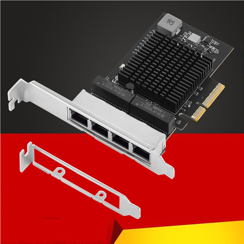 NEPTTUNUS 2.5G PCI Express Netowrk Card Server Quad Gigabit Ethernet Adapter 4 Ports PCIe RJ45 Lan 1