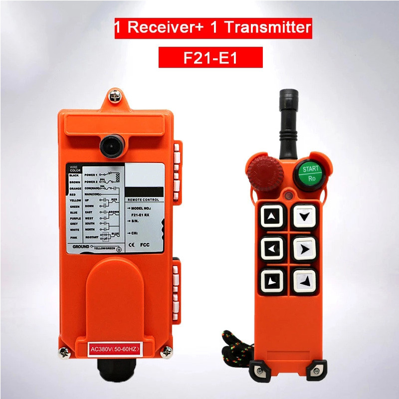 TERBARU F21-E1 Authentic Buttons AC Industrial Remote Controller Switches Hoist Crane Control Lift C