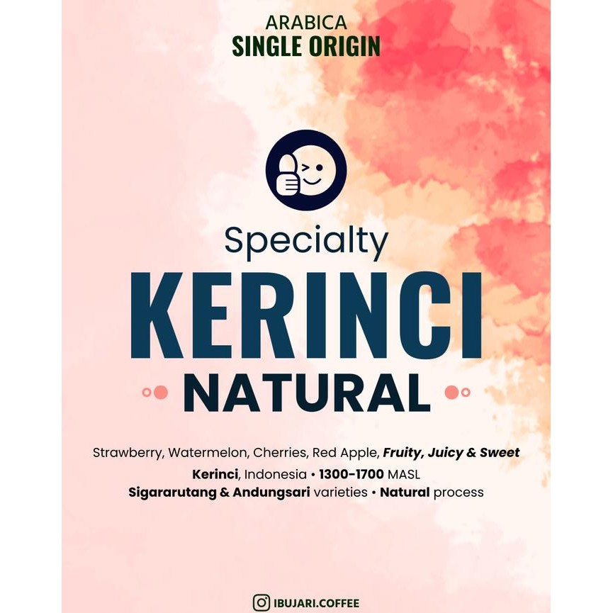 

KERINCI NATURAL Biji Kopi Arabika Specialty Coffee Beans Single Origin