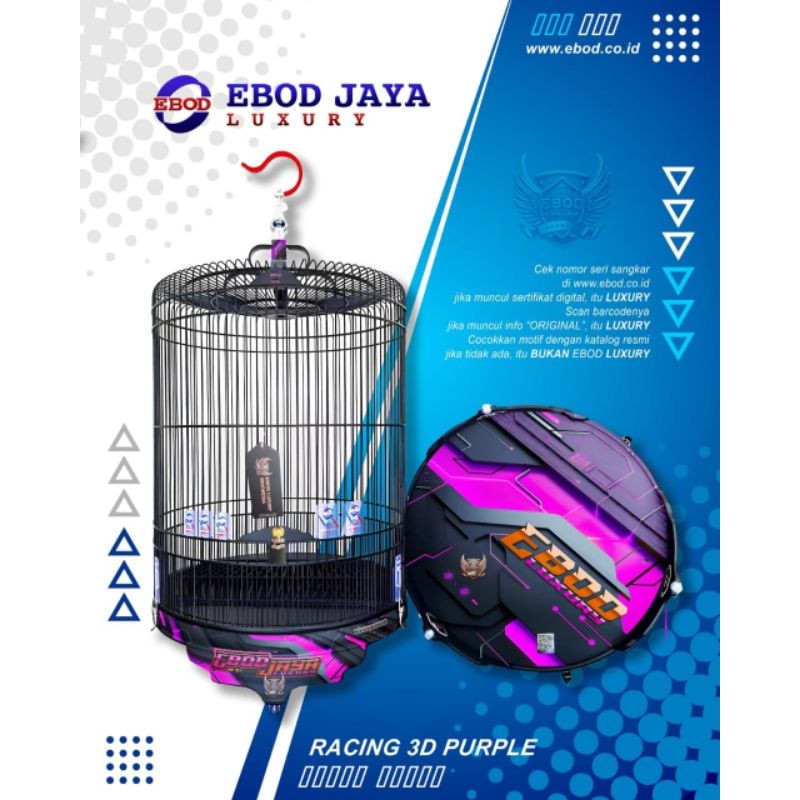Sangkar murai no 2 decal Ebod Jaya Luxury Racing 3D murai pvc