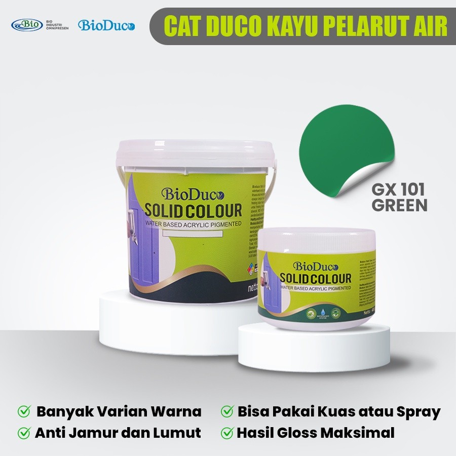 Cat Duco Water Based Warna Hijau - BioPaint  Duco Colour 400g Water Based