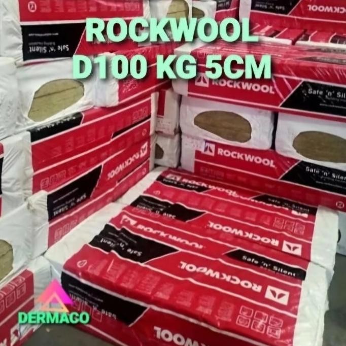 ROCKWOOL D100 KG 5CM / BUSA PEREDAM SUARA ROCKWOOL / PEREDAM SUARA