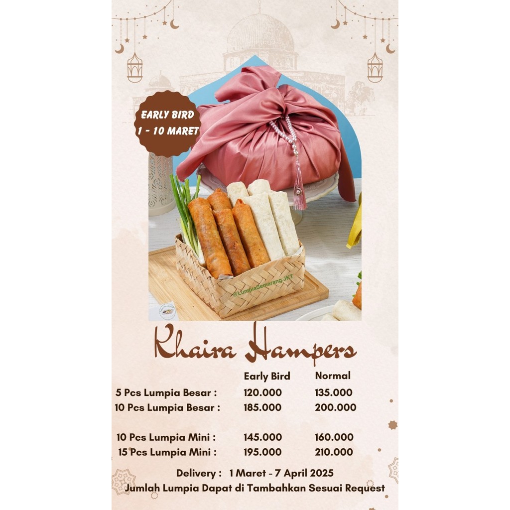 

HAMPERS RAMDHAN BY LUMPIA SEMARANG JAKARTA