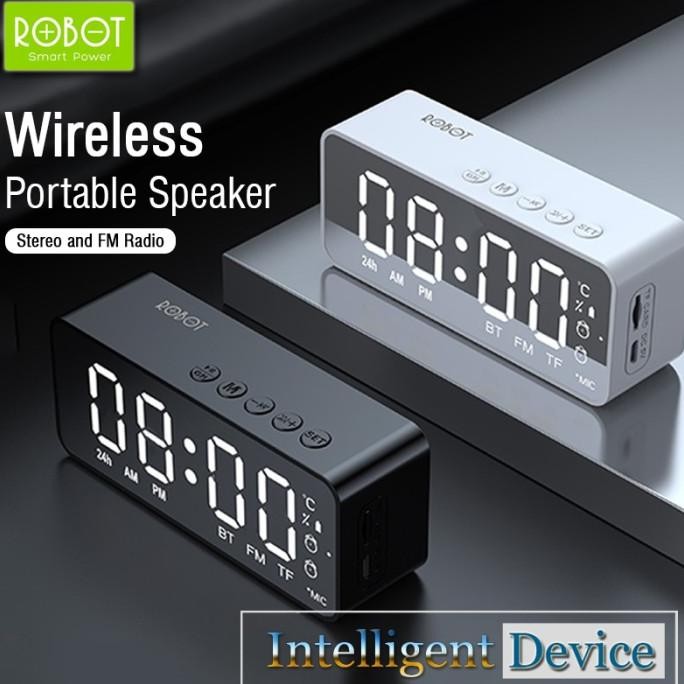 ROBOT Portable Wireless Bass Mini Stereo Speaker and FM Radio Terlaris