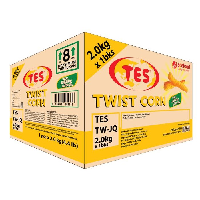 

TES TWISCORN 2 KG JAGUNG BARBEQUE