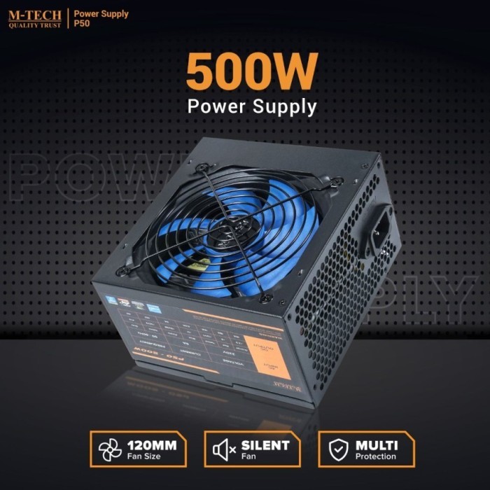 Spesial Power Supply Psu M-Tech 500 Watt 500W P50