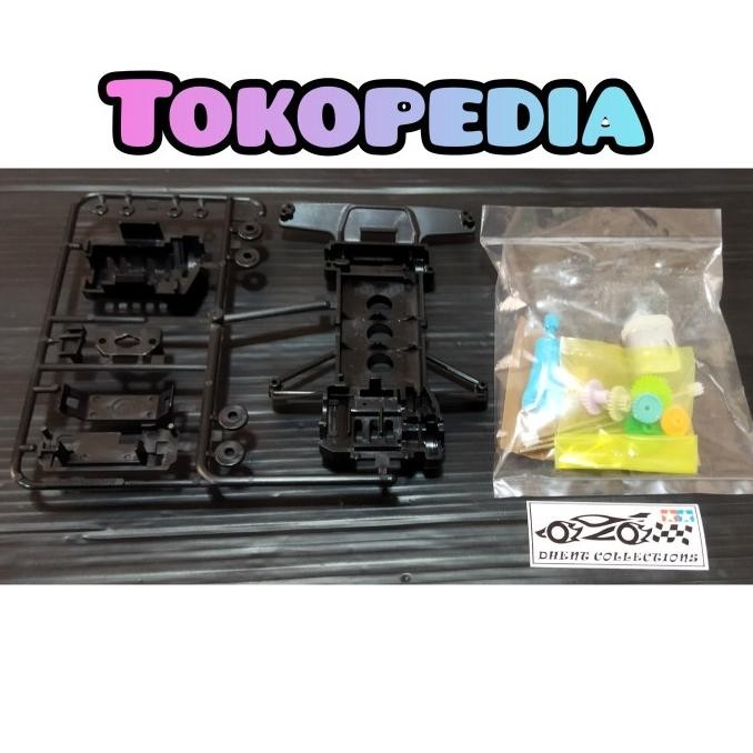 TAMIYA TYPE 3 CHASSIS SET + GEARSET ORIGINAL DAN TERPERCAYA