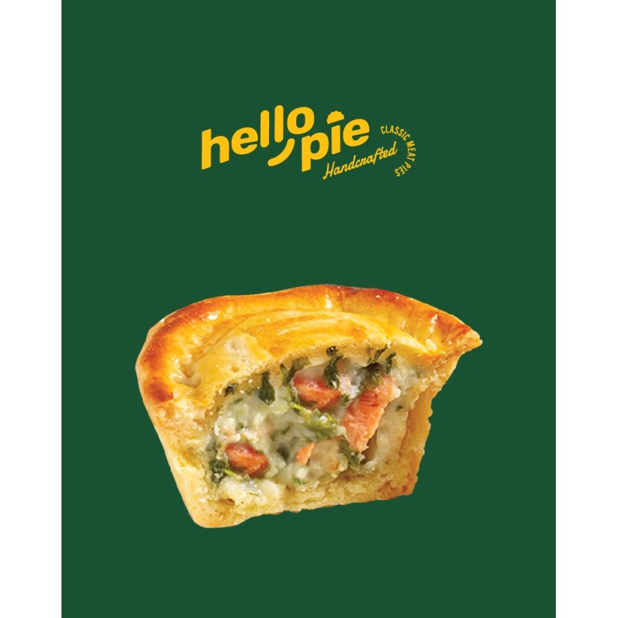 

SALMON & CREAMY SPINACH PIE