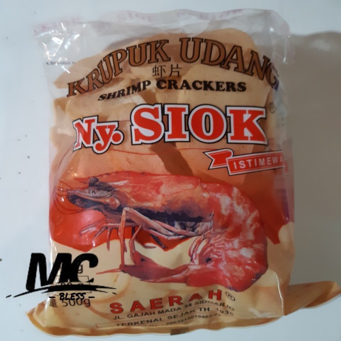 

KRUPUK UDANG OVAL NY.SIOK 500GR / NY SIOK NYSIOK KERUPUK