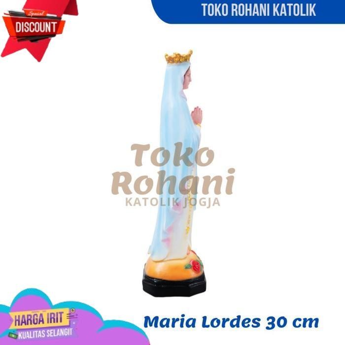 TERBAIK PATUNG MARIA LORDES 30 CM / PATUNG MARIA 30 CM / PATUNG MARIA BESAR / PATUNG BUNDA MARIA