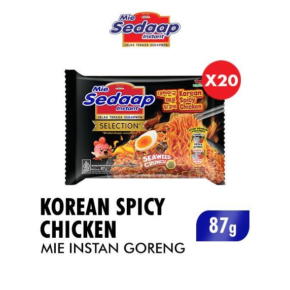 

Sedaap Mie Instan Korean Spicy Chicken 87 gr x 20 pcs