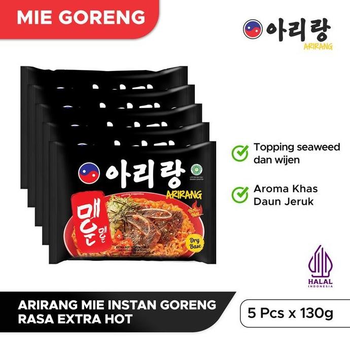

5 Pcs Arirang Mie Instan Goreng Rasa Extra Hot 130g