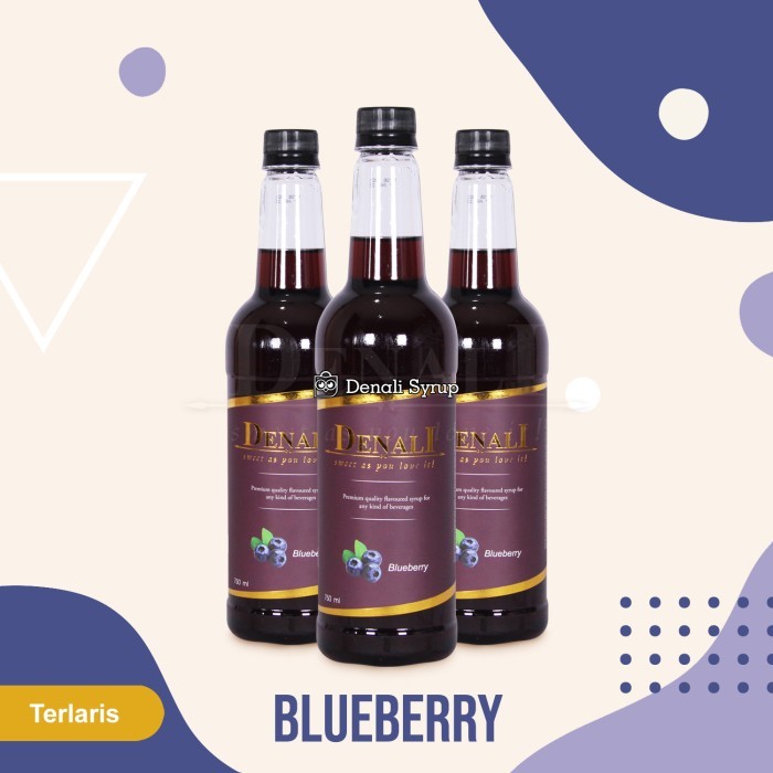 

Denali Syrup Blueberry 750ml Sirup Denali Rasa Blue Berry 750 ml