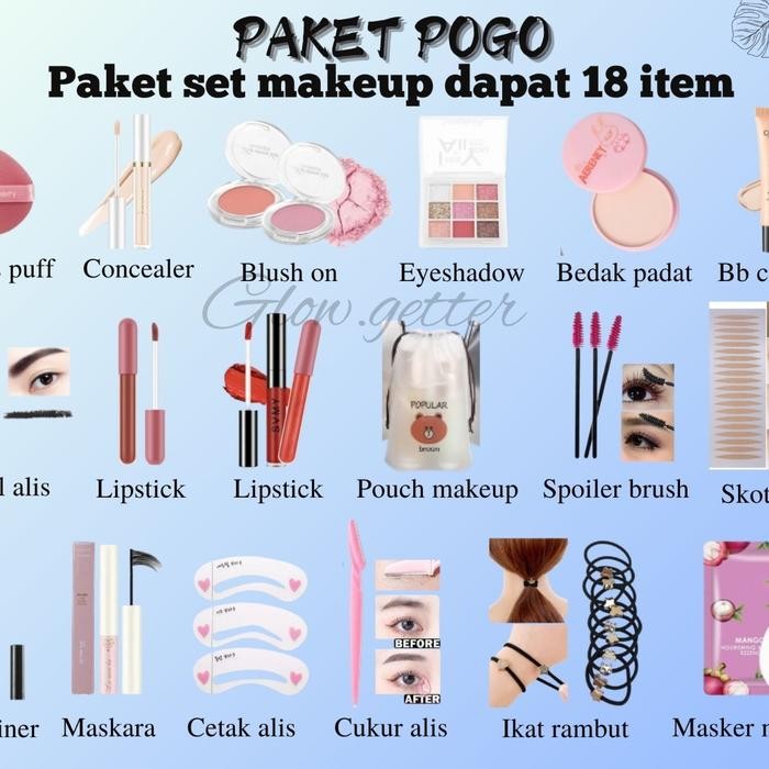

PAKET POGO/PAKET SET MAKEUP 18 ITEM