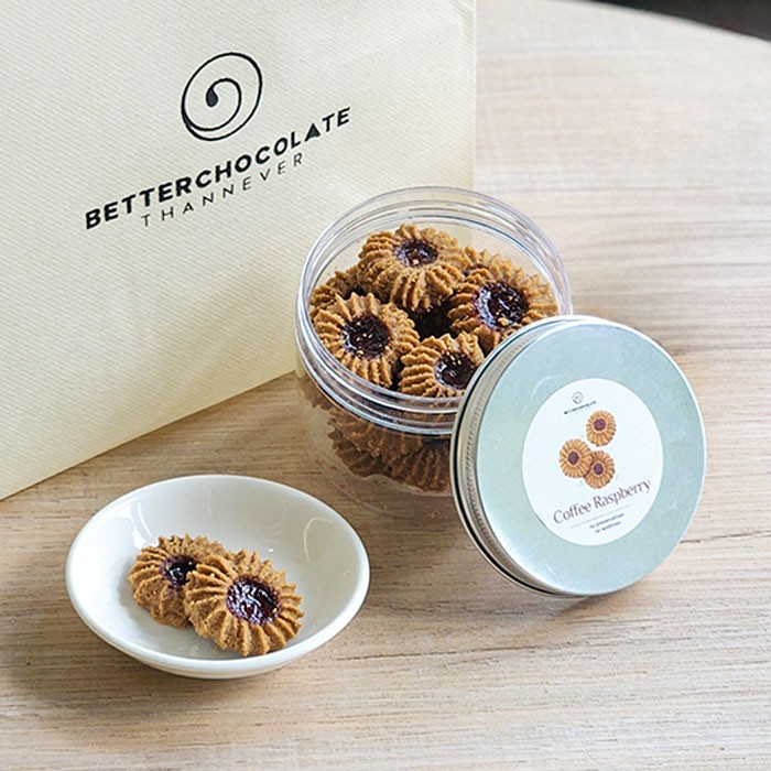 

COOKIES BOX (COFFEE RASPBERRY) BETTERCHOCOLATETHANNEVER