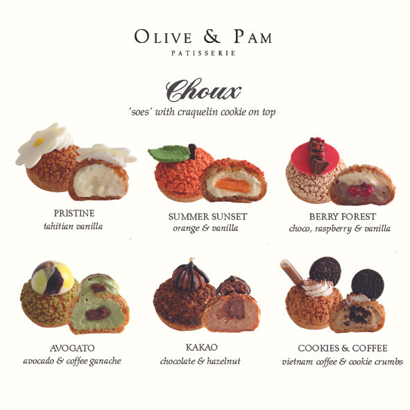 

OLIVE AND PAM CHOUX 12 PCS (KUE ULANG TAHUN/ HAMPER/ GIFT)