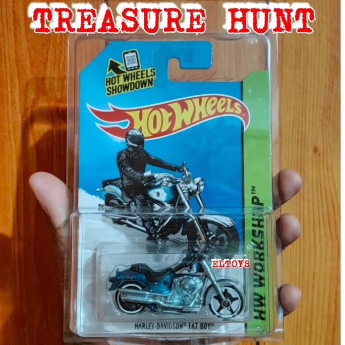 BARU HOTWHEELS SUPER TREASURE HUNT HARLEY DAVIDSON FAT BOY
