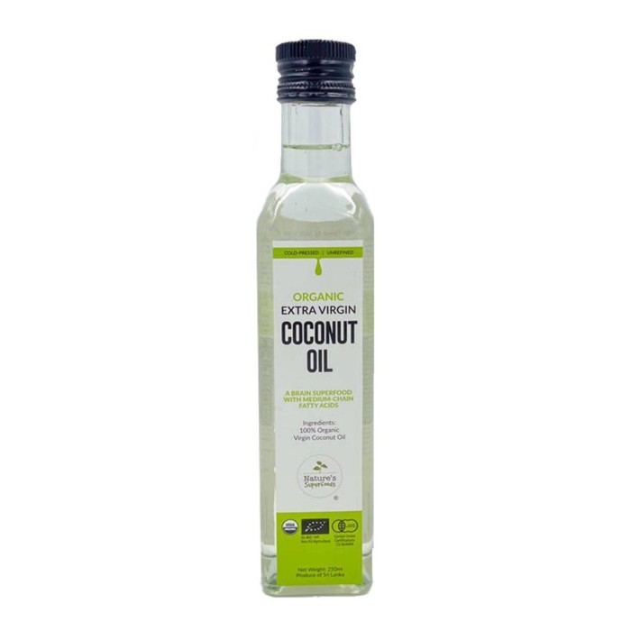 

Nature's Superfoods Organic Extra Virgin Coconut Oil (bottle) 250 ML