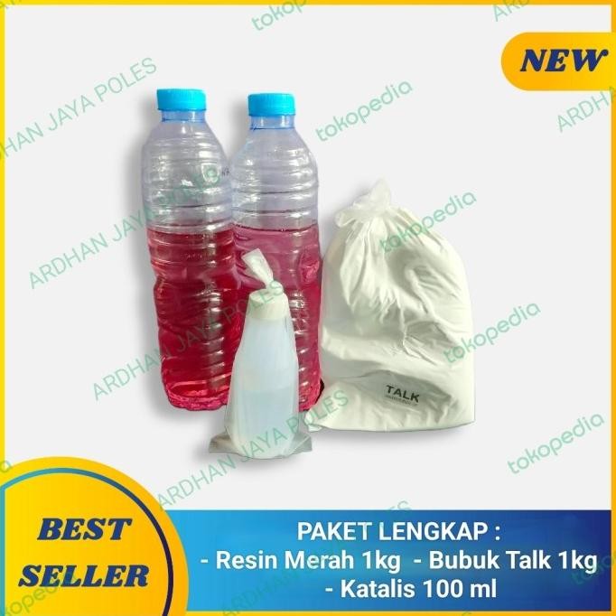 

BARU PAKET LENGKAP RESIN MERAH TALK KATALIS UNTUK NAMBAL NAT