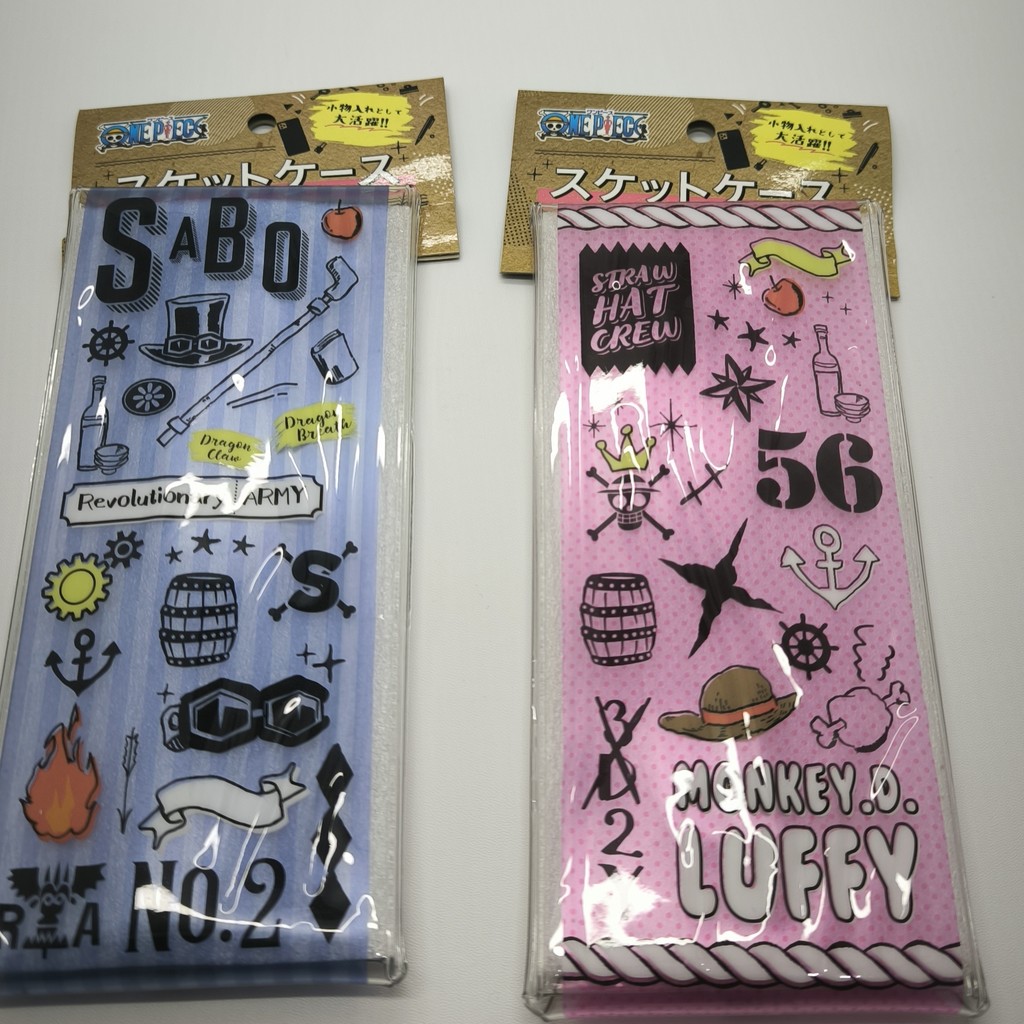 

Official Plastic Pencil Case Kotak Pensil One Piece Straw Hat Crew Monkey D Luffy Sabo