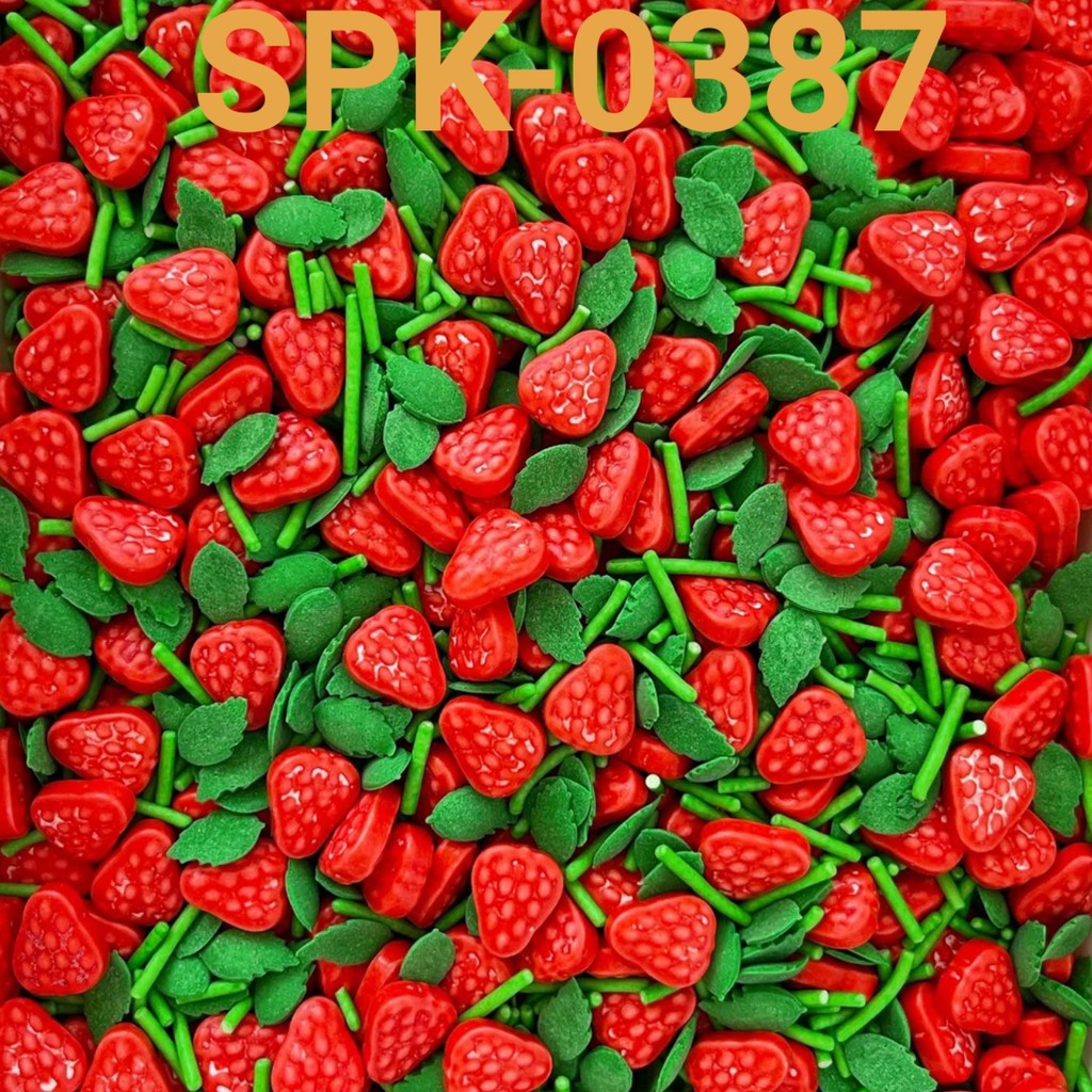 

SPK-0387 Sprinkle sprinkle sprinkel 1kg daun buah strawberry natal (sprinkles)