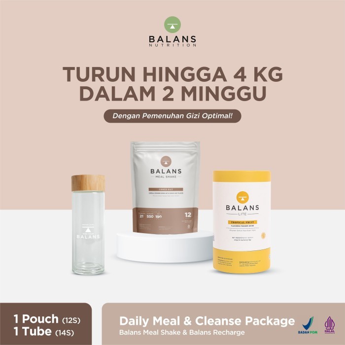 

BALANS DAILY MEAL & CLEANSE PACKAGE BUNDLING FIBER DRINK & MEALSHAKE