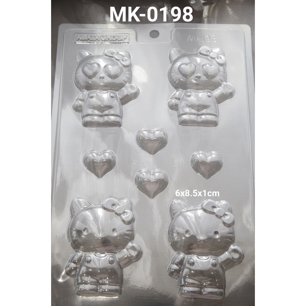 MK-0198 Cetakan Mika Cetakan Coklat Hello Kitty (MIKA)