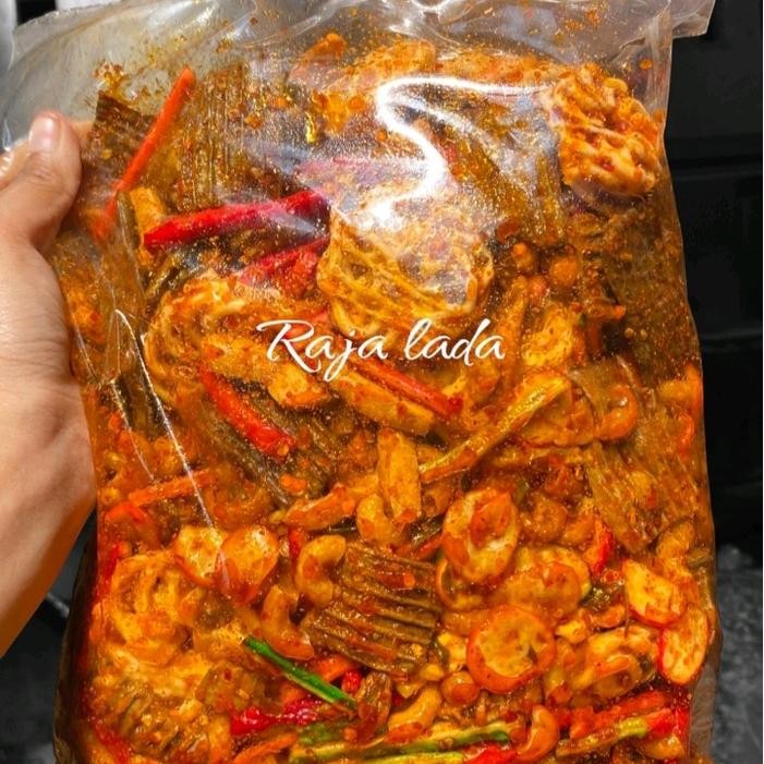 

Sale SEBLAK CAMPUR/KERUPUK MIX PEDAS DAUN JERUK 1KG Ready