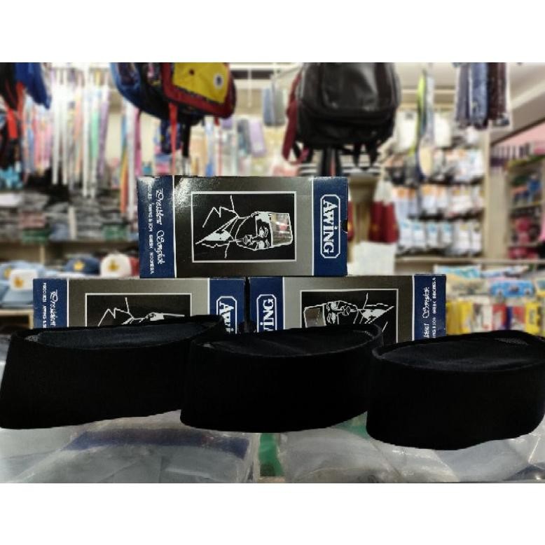 dgf-4 Peci Hitam Polos 'AWING' AC Tinggi 7 Dan 8 Premium
