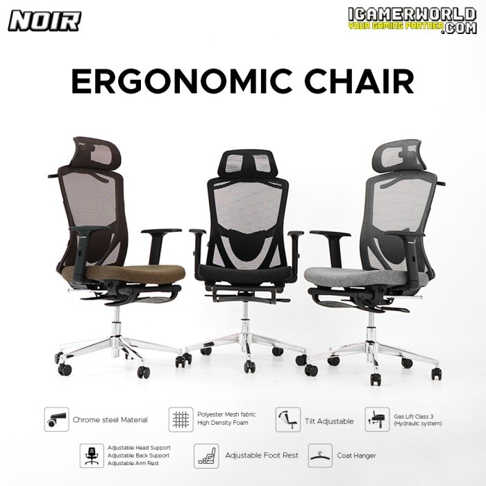 Noir NEO-C Ergonomic Office Chair