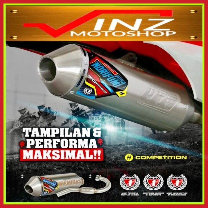 Knalpot Norifumi Gridz Kompetisi Klx Crf 150 S Bf Wr 155 Original 100%