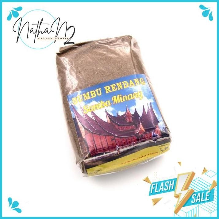 BUMBU RENDANG MINANG BUBUK KHAS WARUNG PADANG - 250GR BY NATHAN'S GROSIR PRODUK TERBAIK 