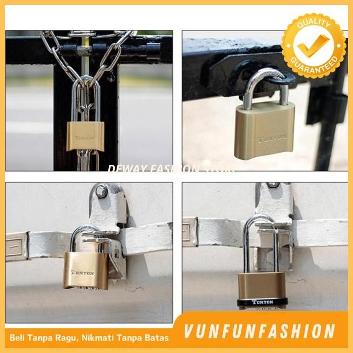 GEMBOK PENGAMAN KODE GEMBOK KOMBINASI 4 DIGIT ANGKA ANTI AIR TERMURAH