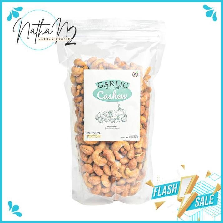 

GARLIC ROASTED CASHEW (KACANG METE PANGGANG BAWANG PUTIH) 500 GR BY NATHAN'S GROSIR BERKUALIAS !!!