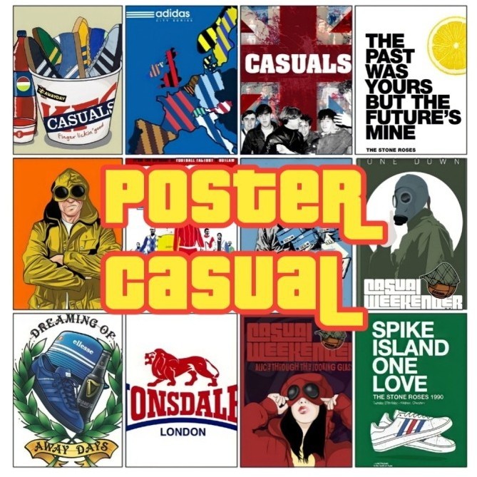 POSTER CASUAL A4 / POSTER ULTRAS / POSTER FOOTBALL CASUAL / POSTER A4