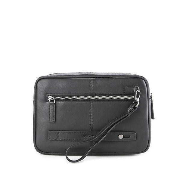 Promo Obermain Clutch Pria Adron Clutch - L Black Obc1026Bk