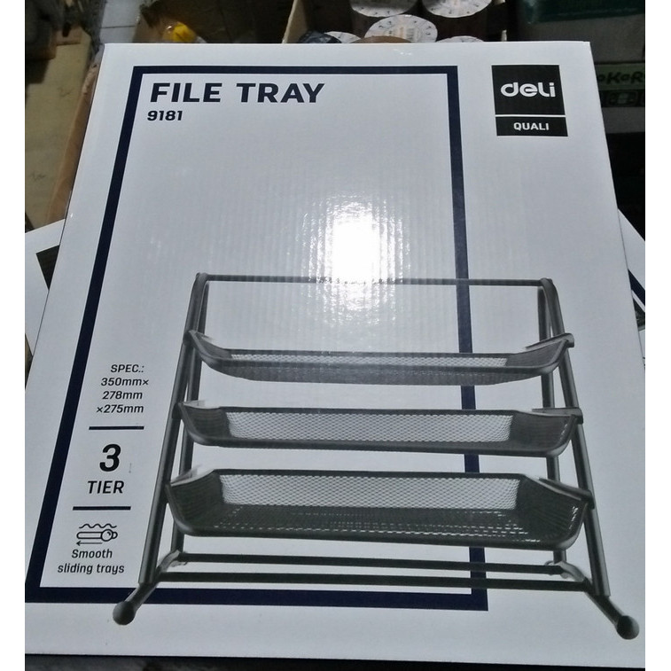 

File Try DELI bahan besi 3 susun