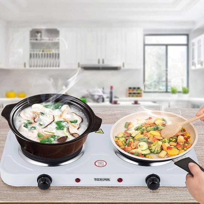 Kompor Listrik 2 Tungku Portable Cooking Stove Heating Plate
