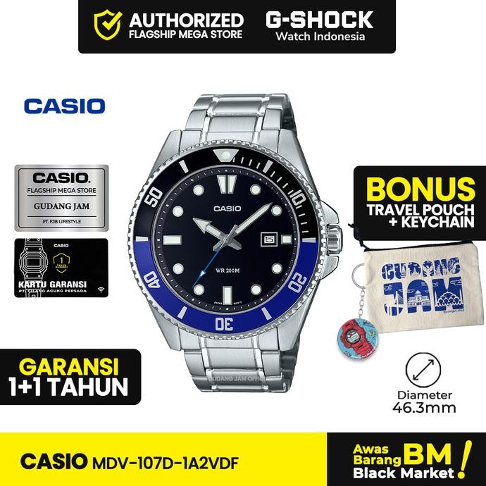 Promo Casio General Mdv-107D-1A2Vdf Mdv-107D Mdv-107 Mdv107D Mdv 107D